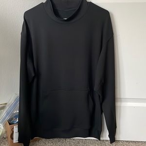 Relaxed-Fit Training Long-Sleeve Crew, Black